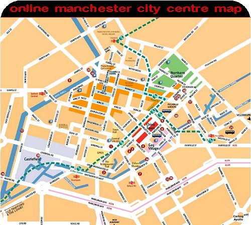 click here for an online manchester city centre map with hotels