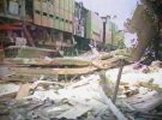The carnage left by the huge bomb planted outside Marks 7 Spencer, June 1996